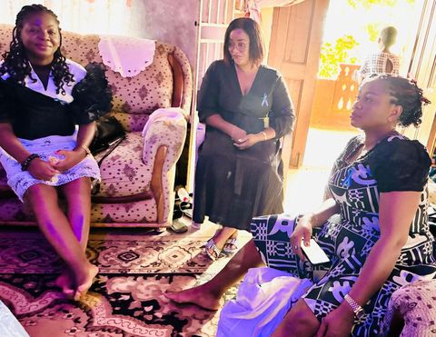 Catching up in the sitting room